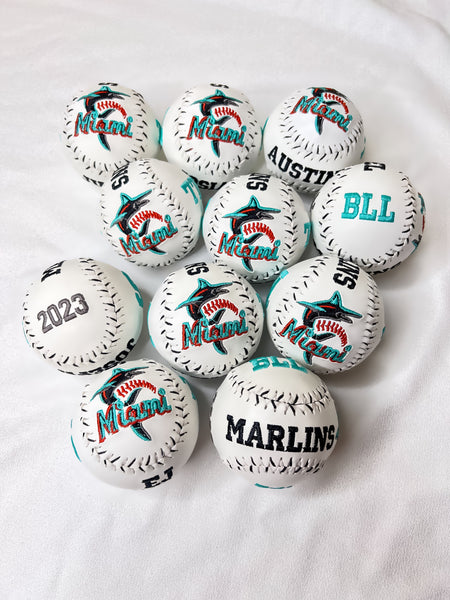 Personalized Embroidered Baseballs